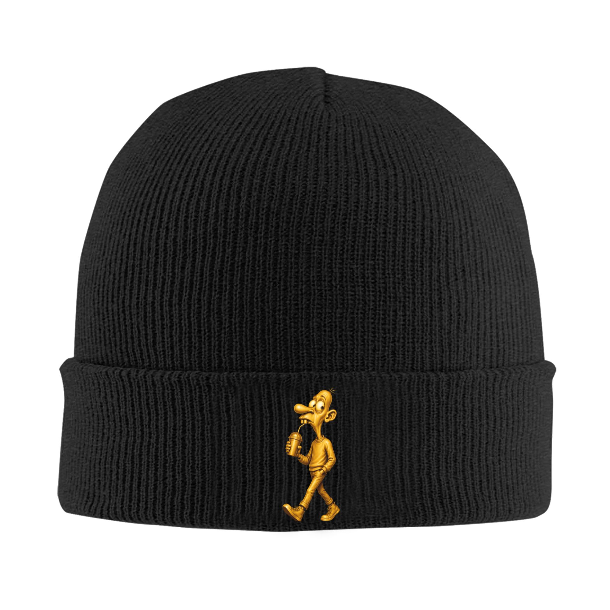 Beanie Cuffed Knit - Golden Neegy Meme Lustige Internet-Humor-Mütze Gen