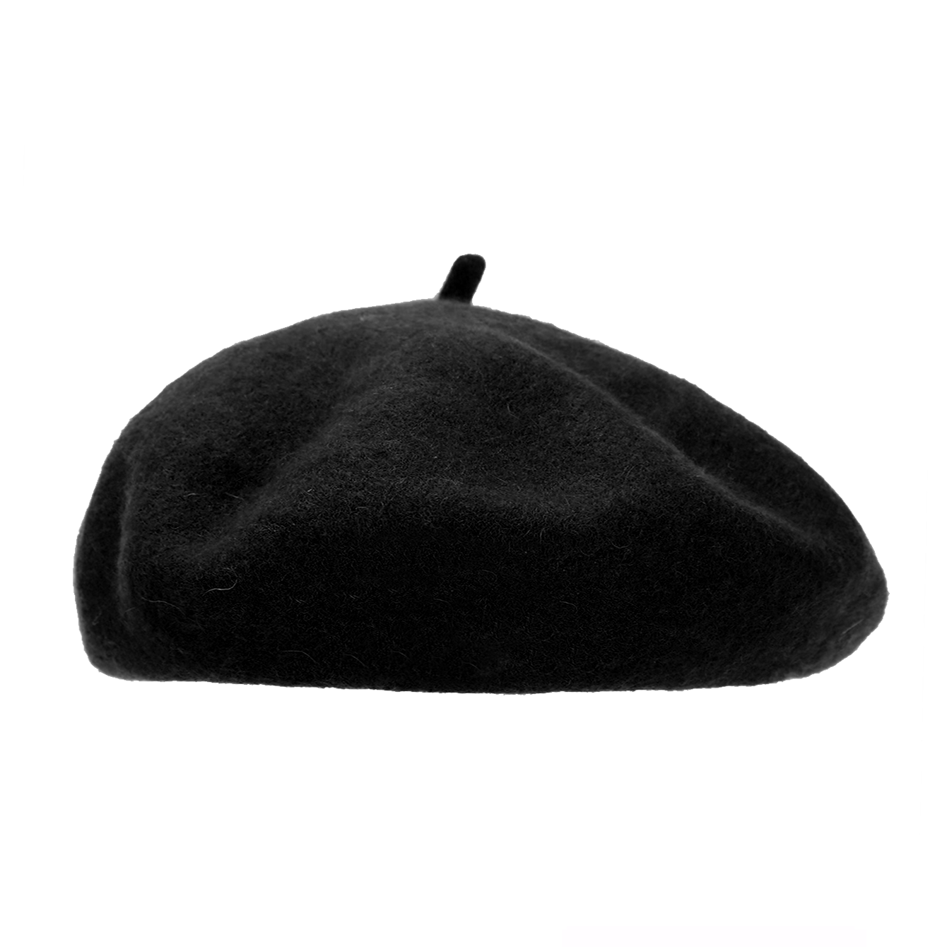 Beret French Wool - Eine einfarbige Wollmütze für Damen –