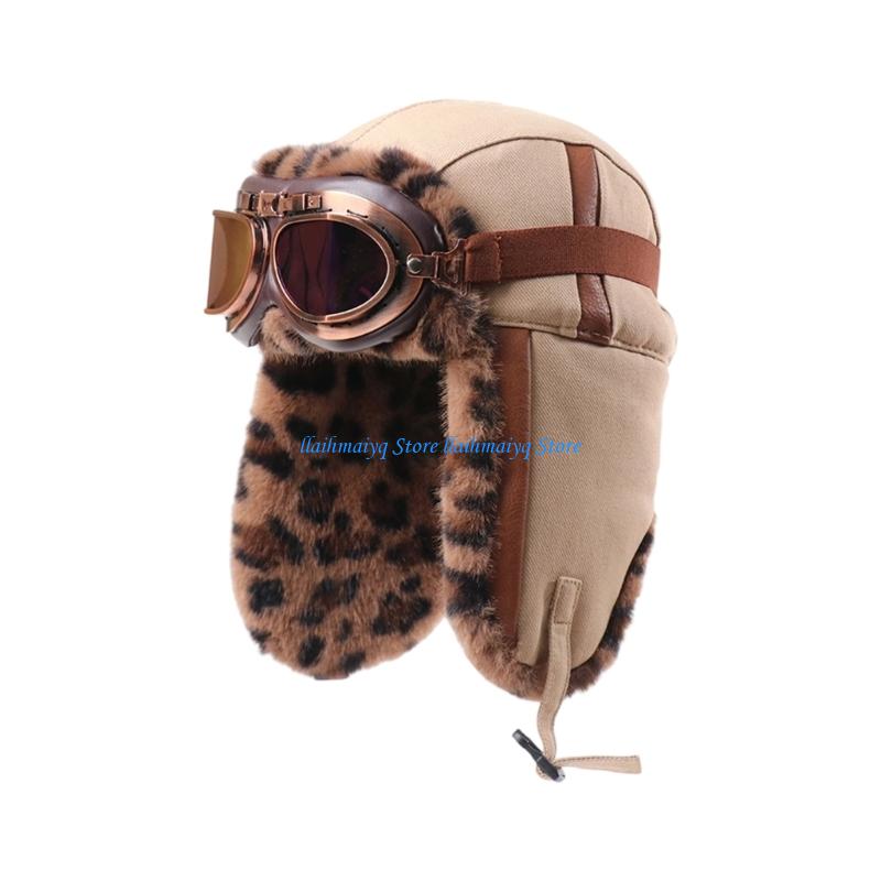 Winter Trapper Hat - 573B Winddichte Trapper-Pilotenmütze, Tierdesign, Plüsch-Innenseite, leicht,