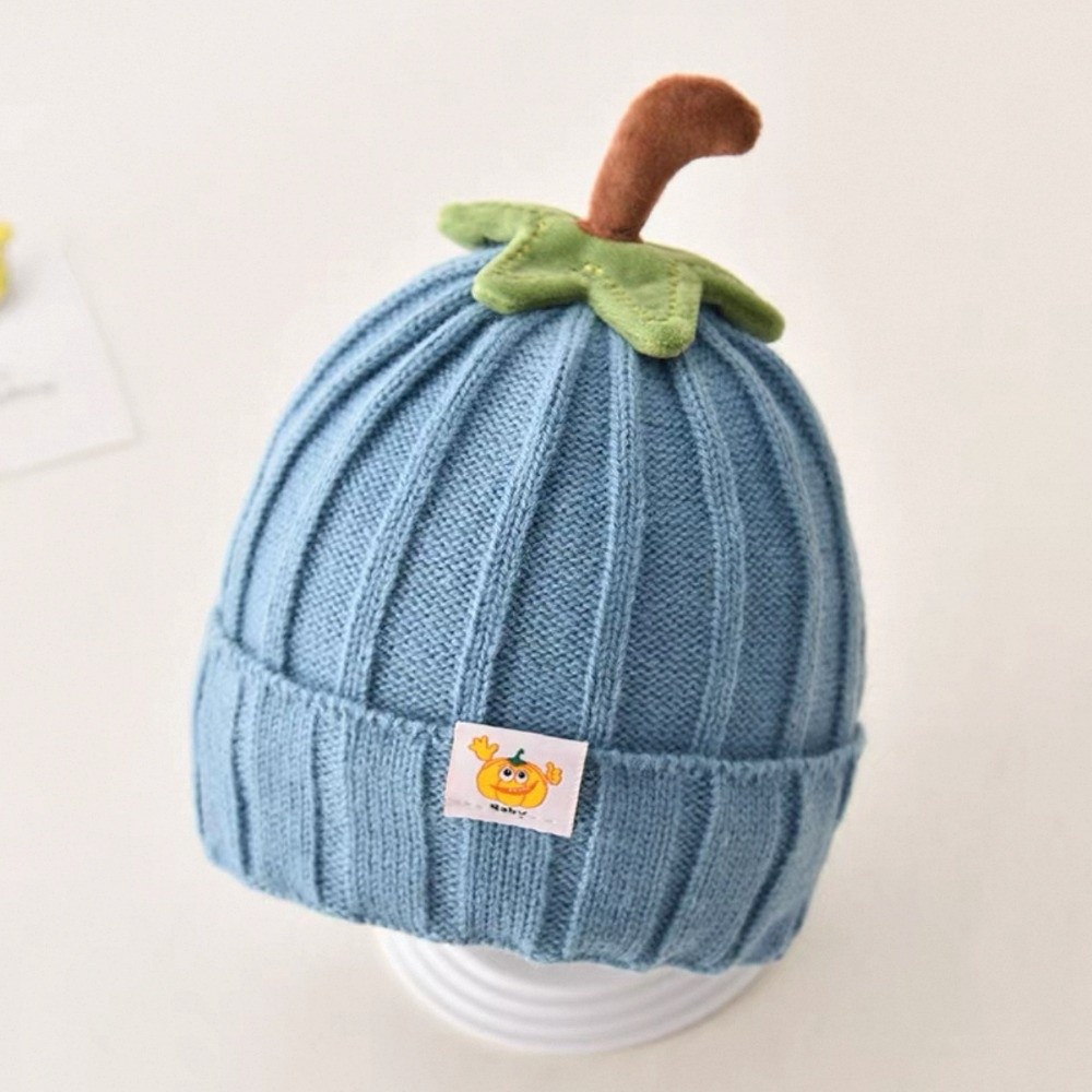 Beanie Cuffed Knit - Niedliche, weiche Baby-Strickmütze im Cartoon-Design, mit