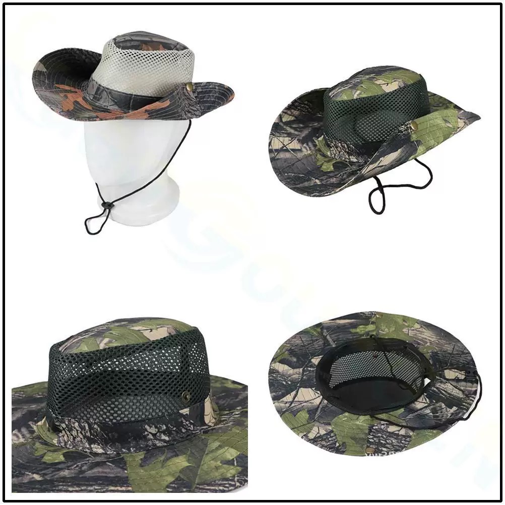 Boonie Hat Tactical - Militär Boonie Hut Sommer Blatt Camo