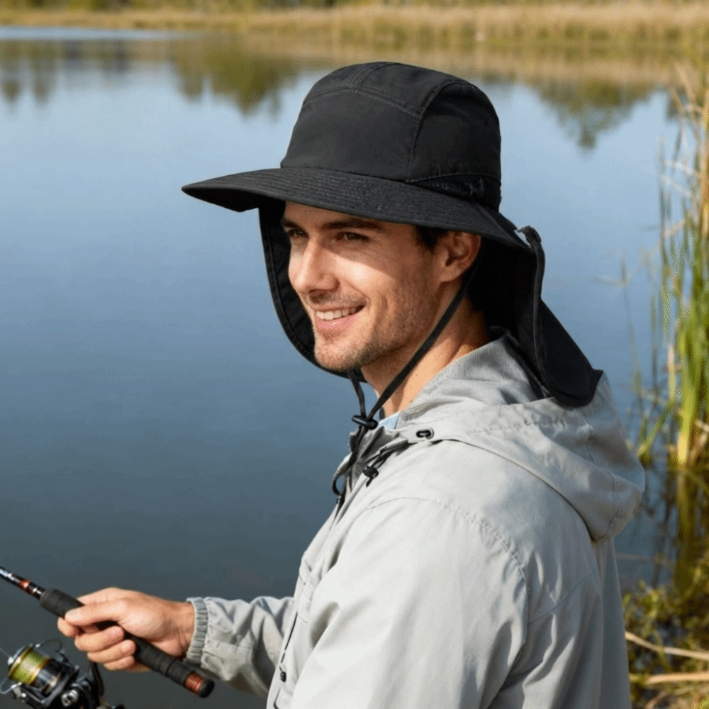 Sun Hat Wide Brim - Sonnenhut mit breiter Krempe, Outdoor-Sonnenhut, verstellbar,