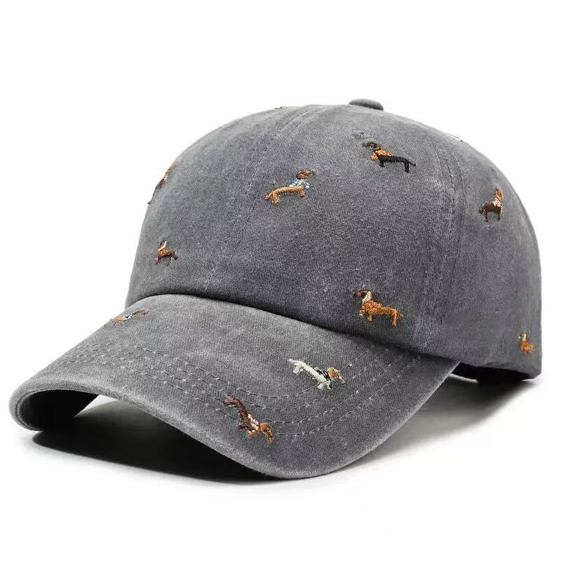 Dackel-Stickerei Gewaschene Ba – Golf Cap Dad Bewertung und Preis