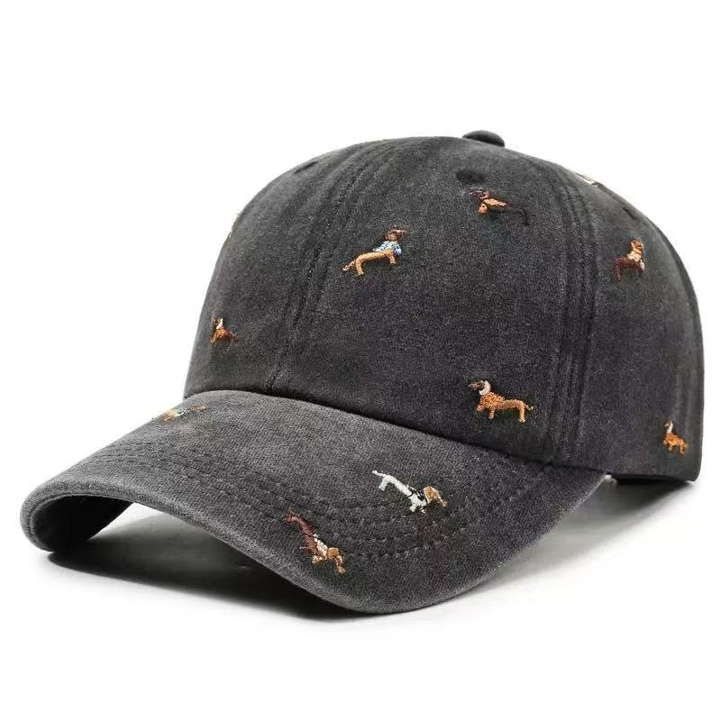 Dackel-Stickerei Gewaschene Ba – Golf Cap Dad Bewertung und Preis