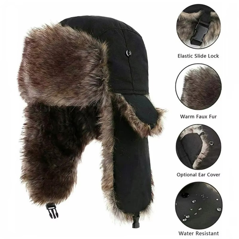Russische Uschanka-Mütze für H – Winter Trapper Hat Bewertung und Preis