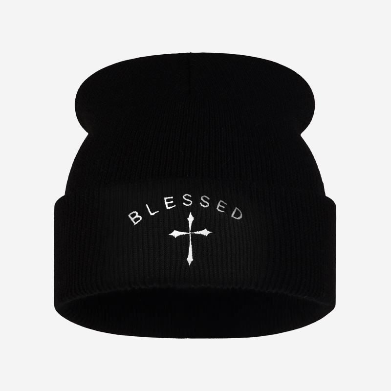 Gestickte Mütze mit gesegnetem – Beanie Cuffed Knit Bewertung und Preis