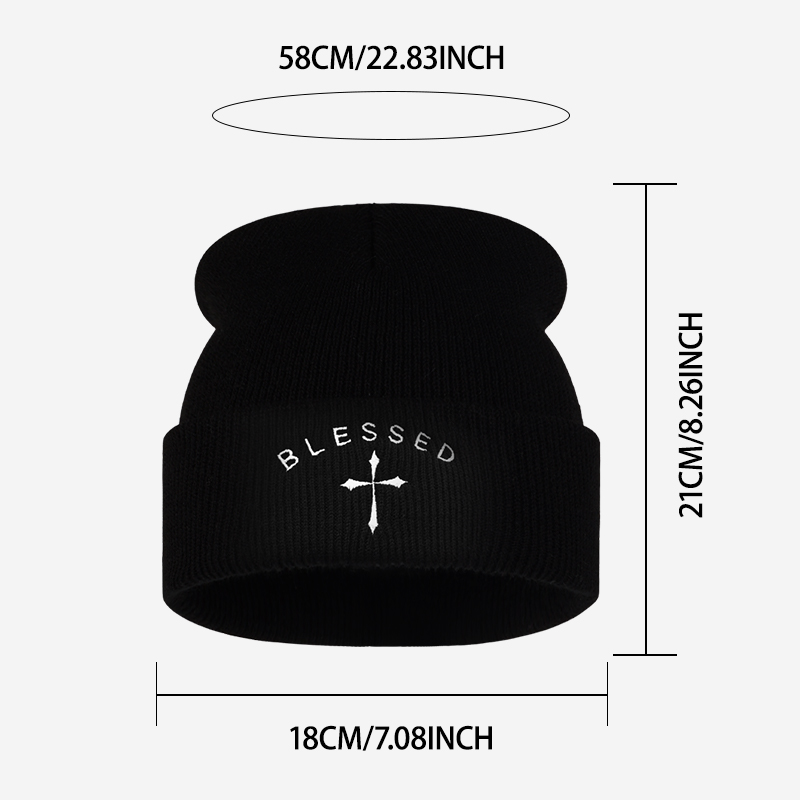 Gestickte Mütze mit gesegnetem – Beanie Cuffed Knit Bewertung und Preis