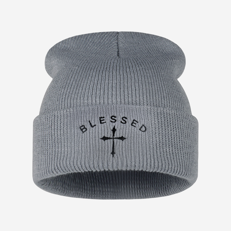 Gestickte Mütze mit gesegnetem – Beanie Cuffed Knit Bewertung und Preis