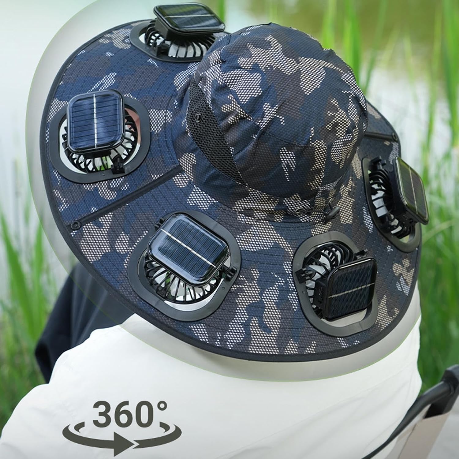 Solar-Ventilatorhut mit 6 Vent – Visor Sun Hat Bewertung und Preis