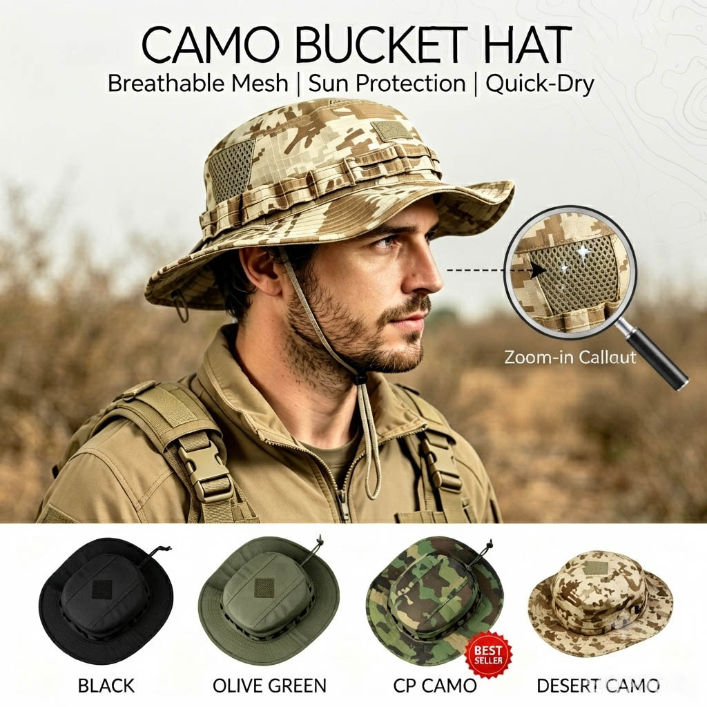 Taktischer Boonie-Hut für Herr – Boonie Hat Tactical Bewertung und Preis