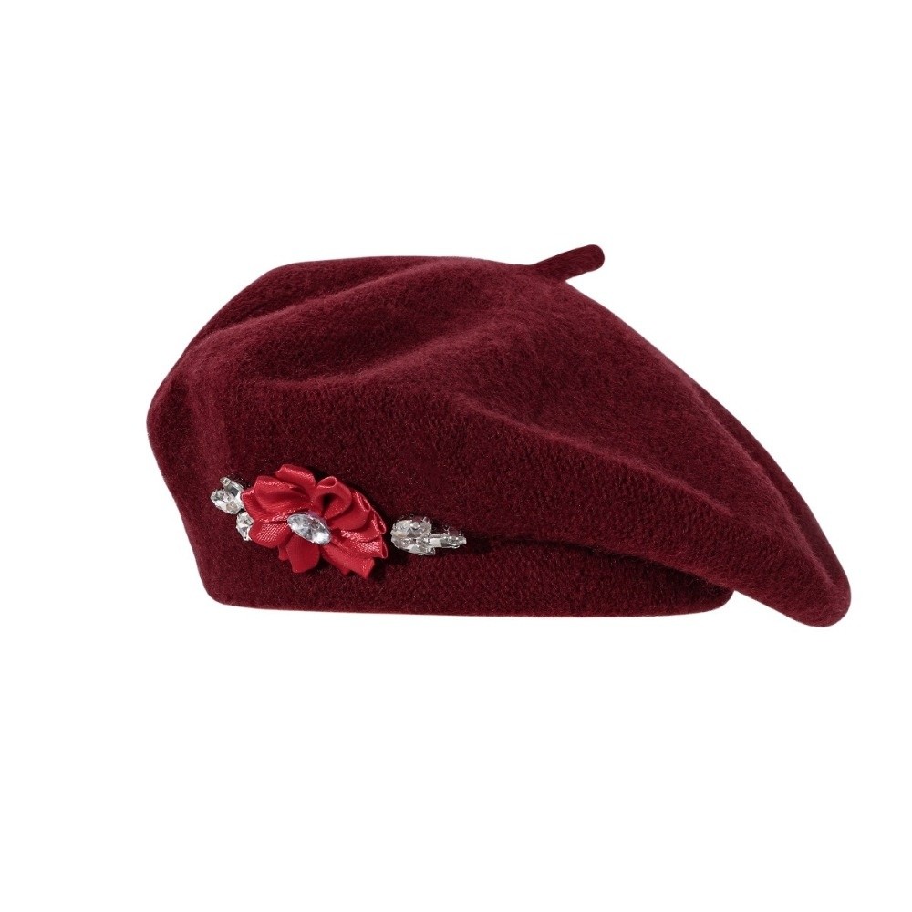 Vintage Einfarbige Woll-Basken – Beret French Wool Bewertung und Preis