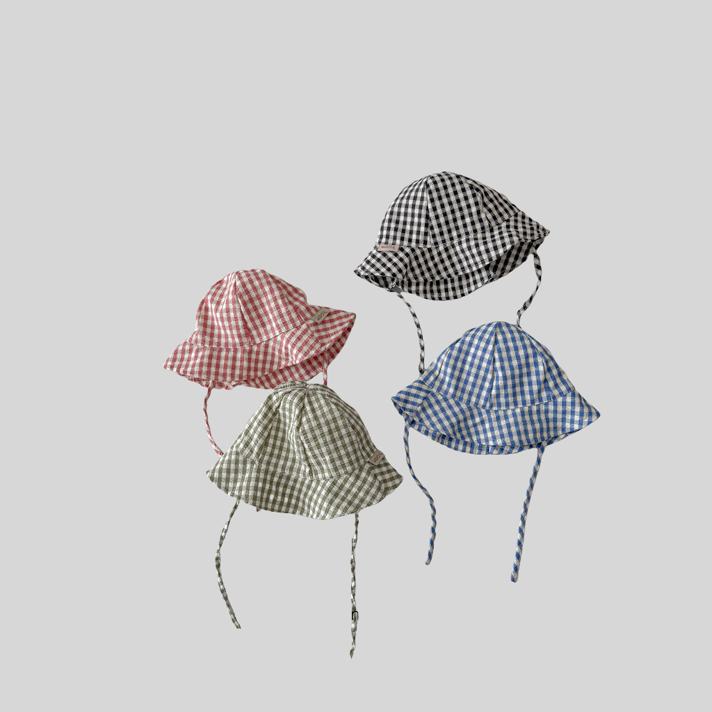 Ins Stil Plaid Baby Eimer Hut  – Sun Hat Wide Brim Bewertung und Preis